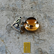 Past Master Lapel Pin 18k, 14k Gold or 925k Solid Silver - Masonic Design, Handmade Jewelry, Mystic Gift