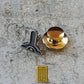 Masonic Level Lapel Pin with G Sterling Silver