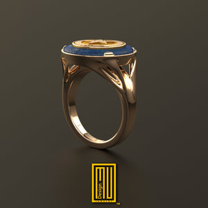 Ring For OES Sisters with Lapis Lazuli