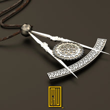 Masonic Pendant Past Master Symbol without Square - 925K Sterling Silver, Personalized Gift