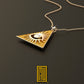 Necklace All Seeing Eye in the Golden Triangle with Real Diamond