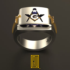 Ring with Amethyst or Citrine Gemstone