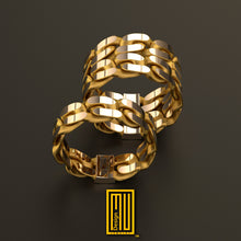 The Golden Chain Ring - Ring for Couples, Wedding Ring, Anniversary Ring, Engagement Ring - Handmade Jewelry