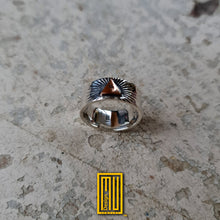Masonic Ring for Scottish Rite 14th Degree with Hebrew Yod in 14k Gold Triangle -  Handmade Men's Jewelry