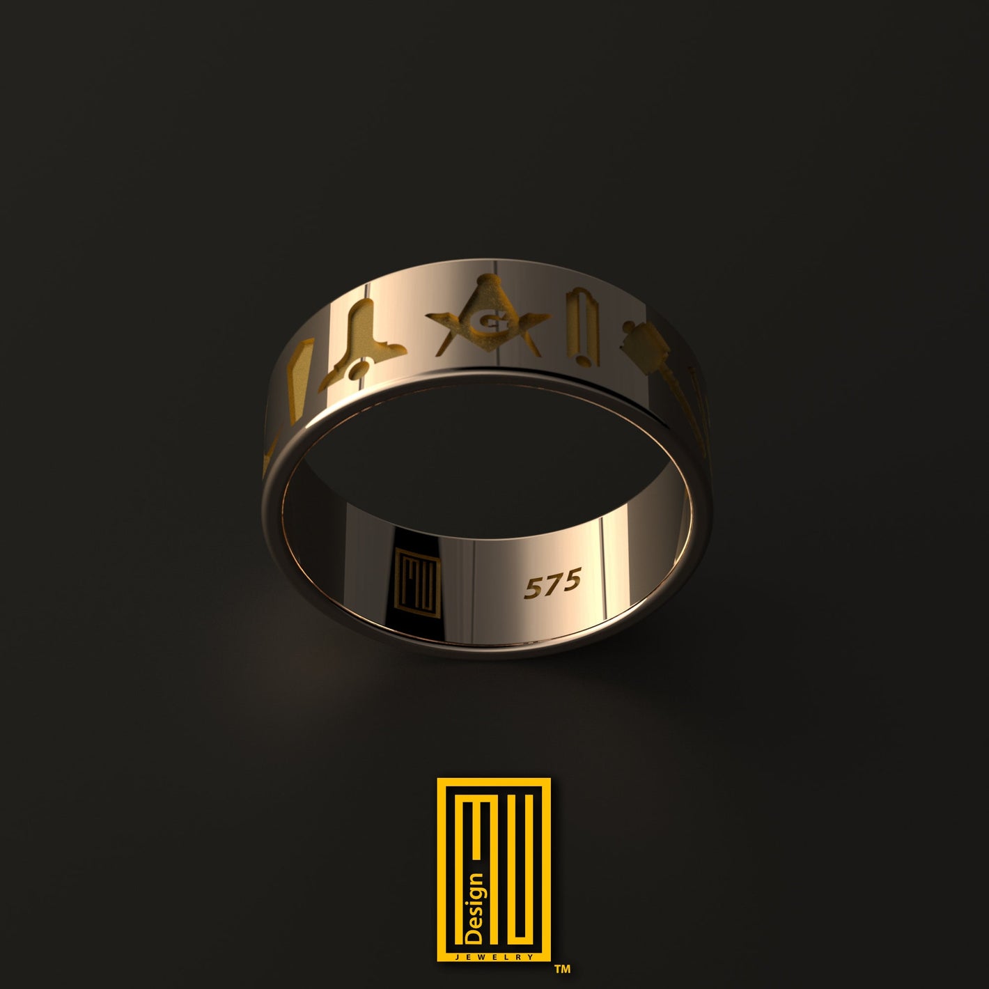 Ring with All Masonic Tools