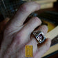 Scottish Rite Double Headed Hammered Ring