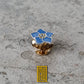 Forget Me not Lapel Pin with Enamel