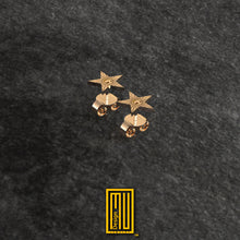 Masonic Earring Gold or 925k Sterling Silver Single and Set - Handmade Jewelry, Unique Design, Custom Gift