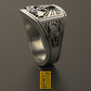 The Odd Fellows Ring With Golden Symbols