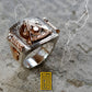 Past Master Ring With Roslyn Chapel's Pillars