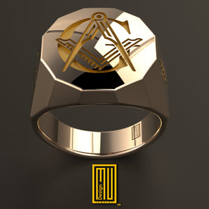 Minimalist Masonic Ring