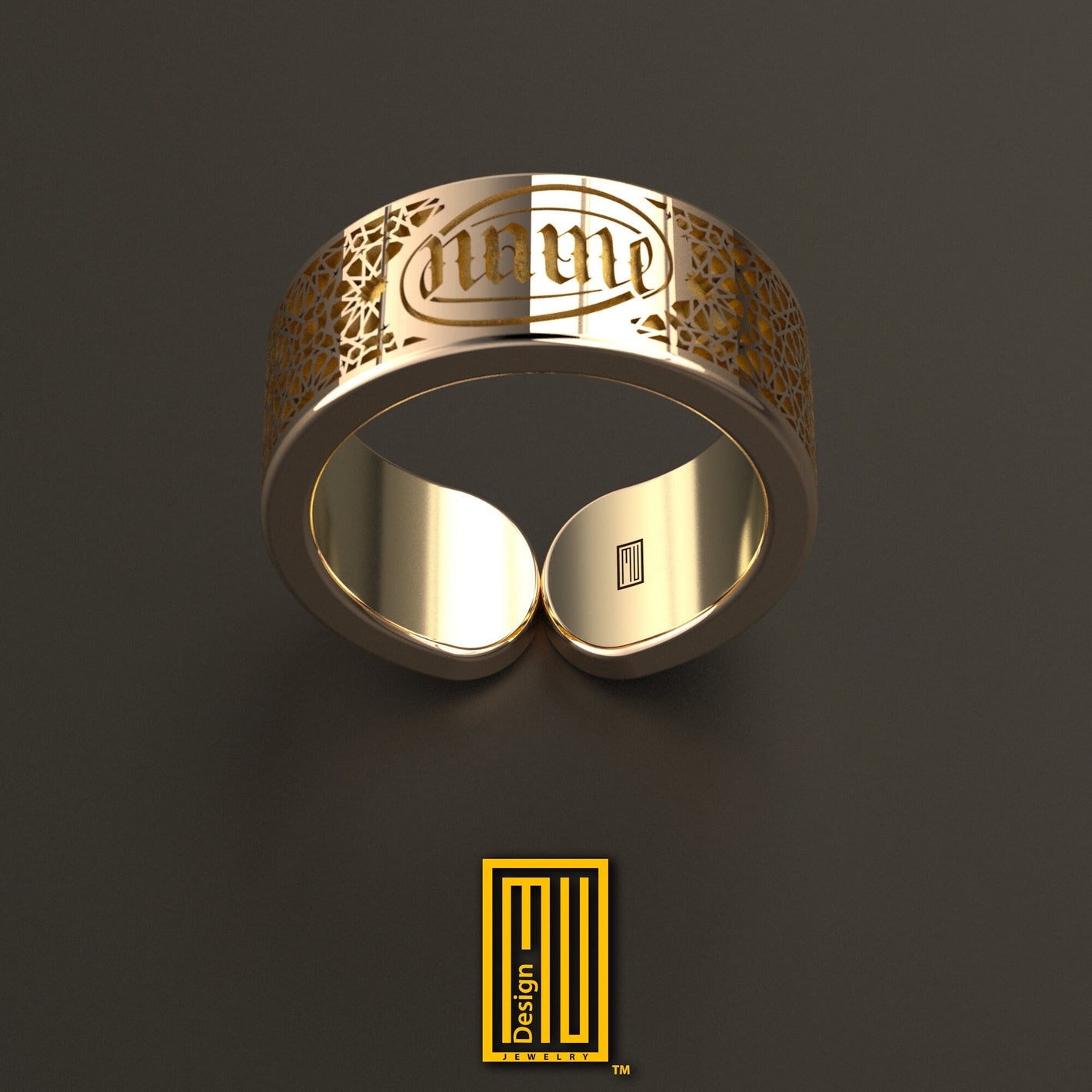 Anniversary Ring with Personalized Name