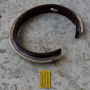 Masonic Bracelet 925k Sterling Silver with Emerald - Handmade Jewelry, Personalized Bracelet, Unique Gift