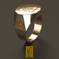 Minimalist York Rite Ring Gold or Sterling Silver - Masonic Ring - Handmade Men's Jewelry