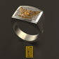 Ring for Scottish Rite 32nd Degree with Golden Eagle Wings Up
