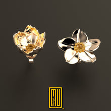 Forget Me not Earring Set - 14k Gold and Handmade Jewelry, Custom Design, Unique Gift