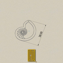 Nautilus Sign Necklace with Golden Ratio 925k Sterling Silver - Handmade Jewelry, Aesthetic and Unique Gift - Custom Design