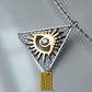 Necklace All Seeing Eye in the Golden Triangle with Real Diamond