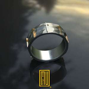 Ring With Nine Gold Swords