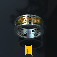 The Odd Fellows  Ring 14k Gold and Silver or Bronze  - Handmade Jewelry