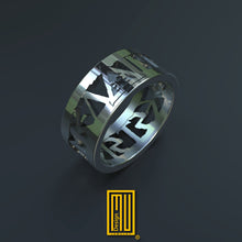 Masonic Ring With 32nd Degree Symbols, 14k Gold or Silver -  Handmade Men's Jewelry