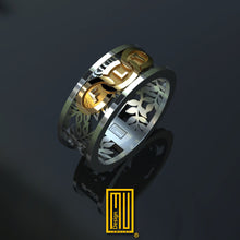 The Odd Fellows  Ring 14k Gold and Silver or Bronze  - Handmade Jewelry