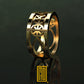 The Ring with IΧΘΥΣ and Fish Symbols 14k Gold or Silver  -  Handmade Men's Jewelry