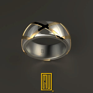 Ring With Five X - With Wheel Effect