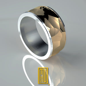 Ring With Huge Hammer and Wheel Effect