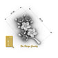 Forget Me Not Flowers Gold Brooch
