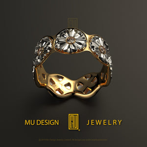 Ring With Five Flowers