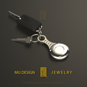 Smart  Key Chain Solid Sterling Silver Handmade Jewelry