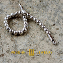 Bracelet 925k Solid Sterling Silver with Hammer Effect Finish - Handmade Jewelry, Unique Gift