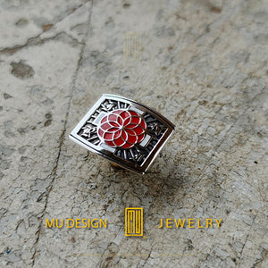 AASR Rose Croix Lapel Pin - Handmade Design, Masonic Jewelry, Mystic Gift