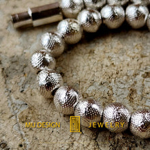 Bracelet 925k Solid Sterling Silver with Hammer Effect Finish - Handmade Jewelry, Unique Gift