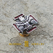 Scottish Rite 30th Degree Lapel Pin -  Sterling Silver Jewelry, Handmade Design, Personalized Gift