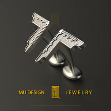 Masonic Cufflinks for Worshipful Master - Handmade, Men's Jewelry, Hammered Gift, Custom Gift