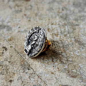 Masonic Lapel Pin, Broken Column- Handmade Jewelry, Masonic Design,