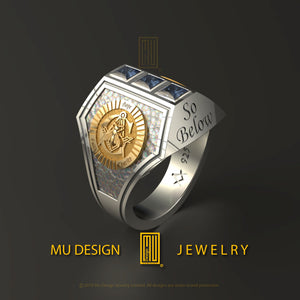 Custom design Masonic ring