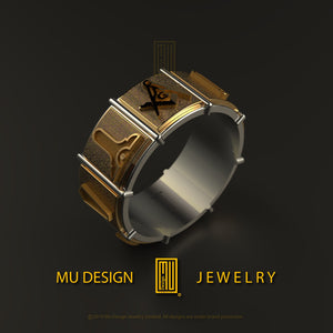 Golden Masonic Ring