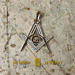 Master Mason Pendant With Golden "G"