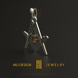 Master Mason Pendant With Golden "G"
