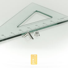 Masonic Earring 925k Sterling Silver Single or Set - Handmade Design, Custom Jewelry and Aesthetic Gift