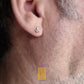 Masonic Earring Gold or 925k Sterling Silver Single and Set