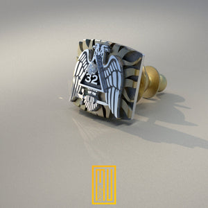 Scottish Rite 32nd Degree Lapel Pin - Handmade Jewelry, Bronze Pin, Aesthetic Gift