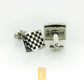 Masonic Tiles Cufflinks Sterling Silver