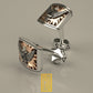 Scottish Rite 32nd Degree Cufflinks Gold, Sterling Silver with Diamonds