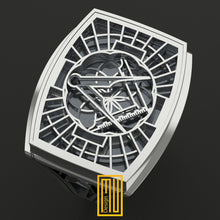 Ring for the Master Mason - 925k Sterling Silver - Freemason Handmade Man's Ring