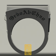 Ring for the Master Mason - 925k Sterling Silver - Freemason Handmade Man's Ring