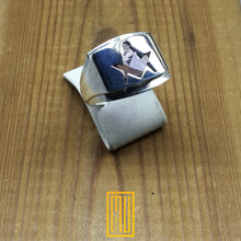 Scottish Rite and Master Mason Ring with Amethyst Gemstone 925k Sterling Silver - Freemason Signet Ring - Handmade Men's Jewelry
